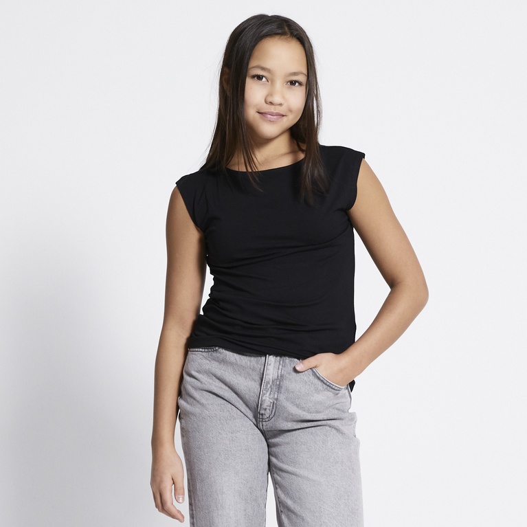 Soft feel top "Livia star" Black